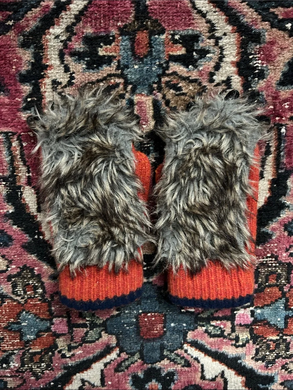 Mini Boden x Roald Dahl Furry Monster Mittens